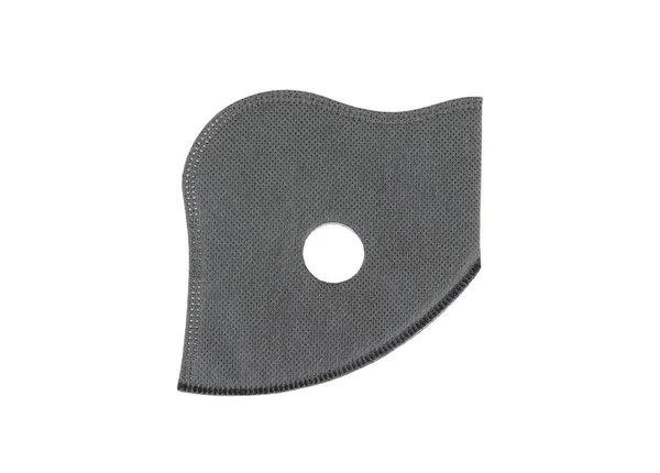 Filtre Charbon Actif Pour Masque Cycliste Lavable Pollution Isolé Sur — Photo