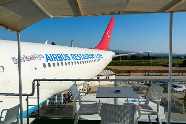 Burhanyje Türkei August 2017 Airbus Burhaniye Ucak Cafe Restaurant Das — Stockfoto