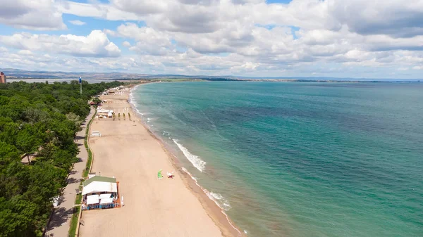 Burgaz Plajı Bulgaristan Burgaz Körfezi Nin Güzel Karadeniz Deniz Manzarası — Stok fotoğraf