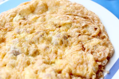 Omlet kıyılmış domuz, popüler geleneksel Tay gıda tarzı,