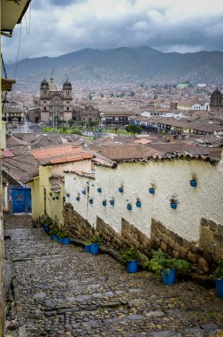 Yedi Küçük Koyun Sokağı, Cusco, Peru, dünyanın merkezine gidin.