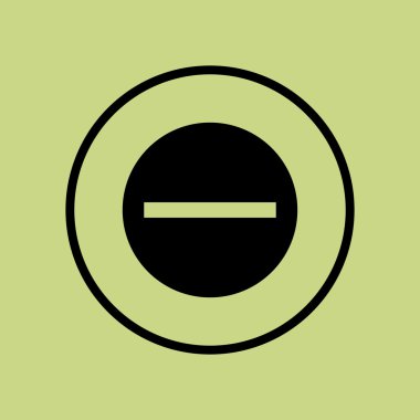 simgesi, negatif sembol