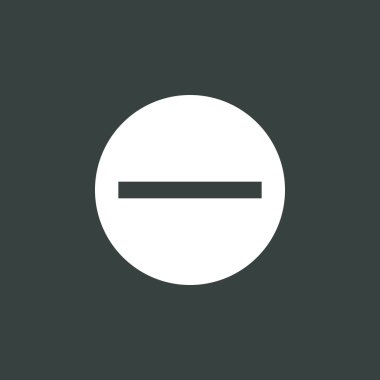 simgesi, negatif sembol