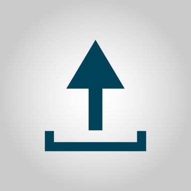 Gri arka plan, mavi anahat, büyük boy işaret üstünde kutsal kişilerin resmi yükle