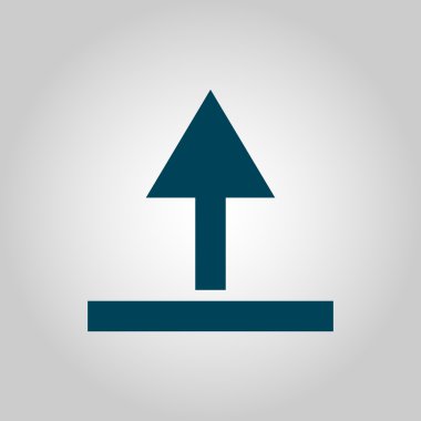 Gri arka plan, mavi anahat, büyük boy sembol simge yüklemek