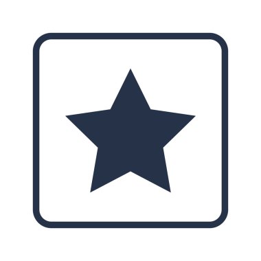 Beyaz arka plan üzerinde favori simgesi yuvarlatılmış dikdörtgen kenarlık, bl