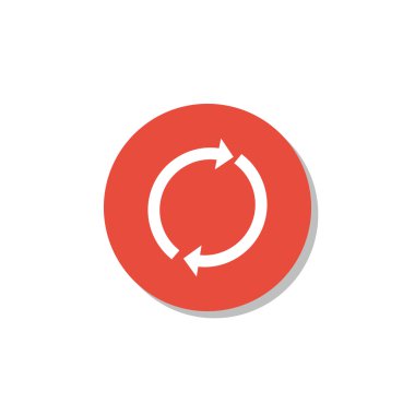 Beyaz arka plan, kırmızı daire sınır, beyaz outl üstünde kutsal kişilerin resmi Yenile