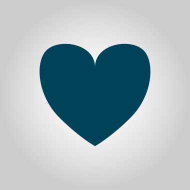 Gri arka plan, mavi anahat, büyük boy symb favori simgesi