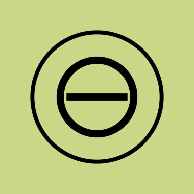 Simge yeşil arka plan, daire sınır, karanlık anahat