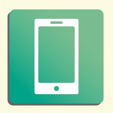 düğme stili yeşil arka plan, sarı ışık, gölge telefon simgesi