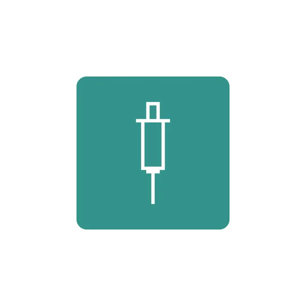 Needle Icon In Vector Format. Premium Quality Needle Icon. Web Graphic Needle Icon Sign On Green Background. — Stock Vector