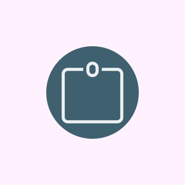 Vektör biçiminde rozet simgesi. Üstün kaliteli Rozet simgesi. Mavi daire arka planda Web grafik Rozeti simgesi işareti.