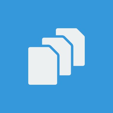 Vektör biçiminde dosya simgesi. Üstün kaliteli Dosya simgesi. Mavi arka planda Web grafik Dosya simgesi simgesi işareti.