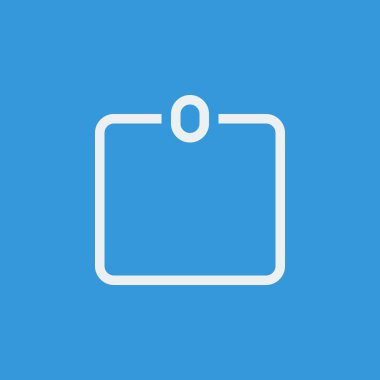 Vektör biçiminde rozet simgesi. Üstün kaliteli Rozet simgesi. Mavi arka planda Web grafik Rozeti simgesi simgesi işareti.