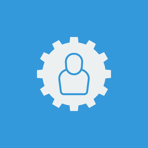 Icono de configuración de usuario, símbolo de icono de configuración de usuario, vector de icono de configuración de usuario, eps icono de configuración de usuario, imagen de icono de configuración de usuario, logotipo de icono de configuración de usuario, plano de icono de configuración de usuario — Archivo Imágenes Vectoriales