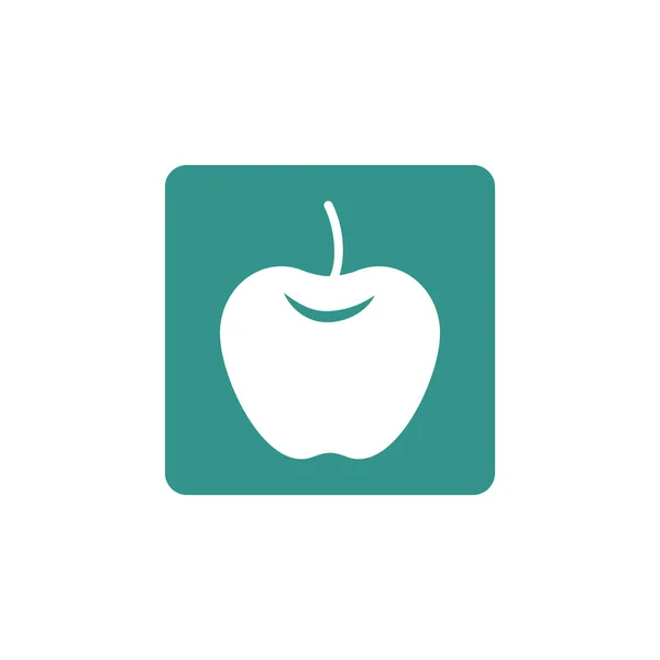 Jabłko ikona, jabłko ikona symbol, jabłko ikona wektor, jabłko ikona EPS, jabłko ikona obraz, jabłko ikona logo, jabłko ikona mieszkanie, jabłko ikona sztuka projekt, jabłko ikona zielony — Wektor stockowy