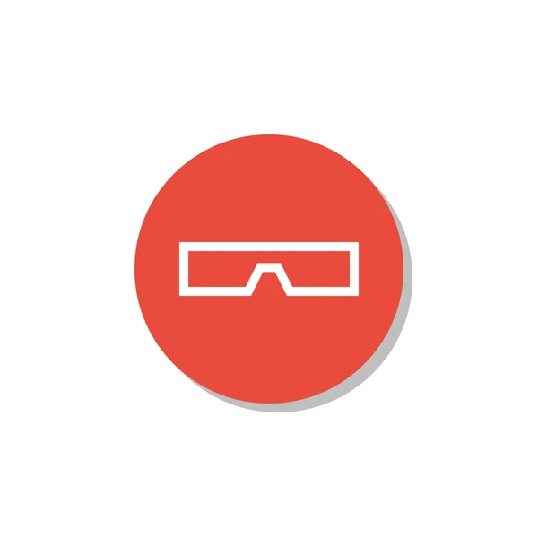 Ícone de vidro 3d, símbolo de ícone de vidro 3d, vetor de ícone de vidro 3d, ícone de vidro 3d eps, imagem de ícone de vidro 3d, logotipo de ícone de vidro 3d, ícone de vidro 3d plano, design de arte de ícone de vidro 3d, ícone de vidro 3d círculo vermelho — Vetor de Stock