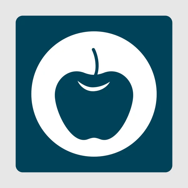 Jabłko ikona, jabłko ikona symbol, jabłko ikona wektor, jabłko ikona EPS, jabłko ikona obraz, jabłko ikona logo, jabłko ikona mieszkanie, jabłko ikona sztuka projekt, jabłko ikona niebieski — Wektor stockowy