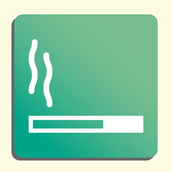 Ícone do cigarro, símbolo do cigarro, vetor do cigarro, eps do cigarro, imagem do cigarro, logotipo do cigarro, liso do cigarro, projeto da arte do cigarro, verde do cigarro — Vetor de Stock
