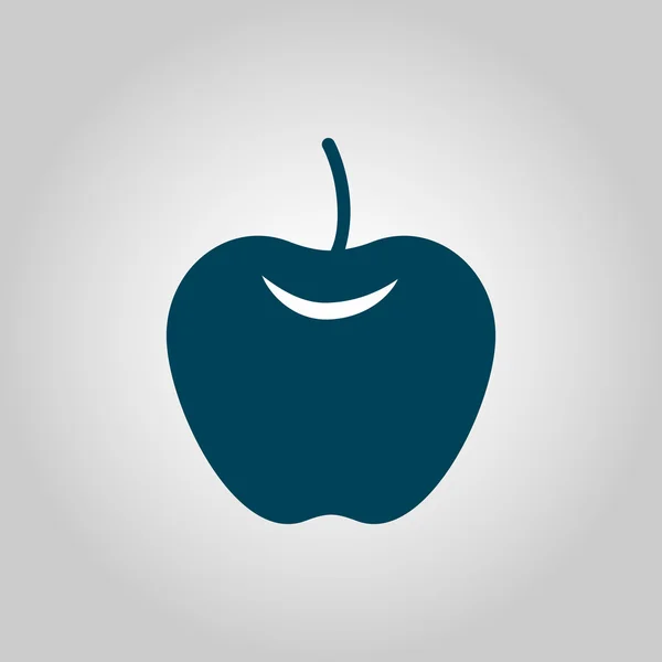 Ícone de maçã, símbolo de maçã, vetor de maçã, Eps de maçã, imagem de maçã, logotipo de maçã, maçã plana, design de arte de maçã, cinza de maçã — Vetor de Stock