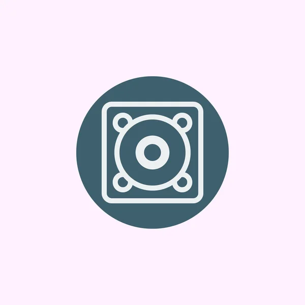 Speaker icon, speaker symbool, speaker vector, speaker EPS, speaker Image, speaker logo, speaker plat, speaker Art Design, speaker blauwe ring — Stockvector