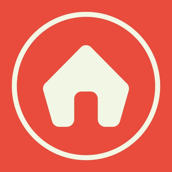 Home-Symbol, Home-Symbol, Home-Vektor, Home-eps, Home-Bild, Home-Logo, Home-Wohnung, Home-Art-Design, Home-Rot — Stockvektor