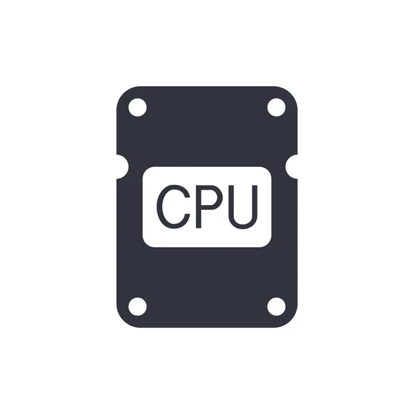 Cpu 图标， cpu 符号， cpu 矢量， cpu eps， cpu 图像， cpu 徽标， cpu 平面， cpu 艺术设计， cpu 白色 — 图库矢量图片