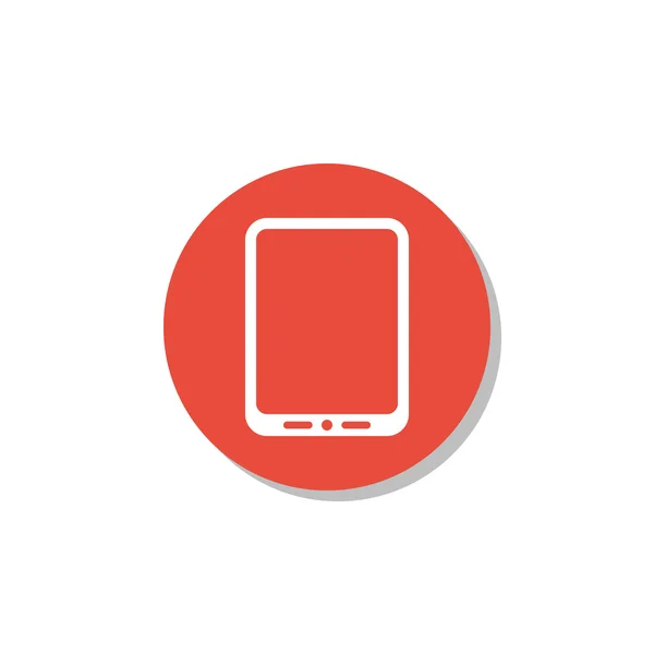 Значок планшета, планшет символ, планшет вектор, планшет EPS, планшет изображение, планшет логотип, планшет квартира, планшет арт дизайн, планшет красный кольцо — стоковый вектор