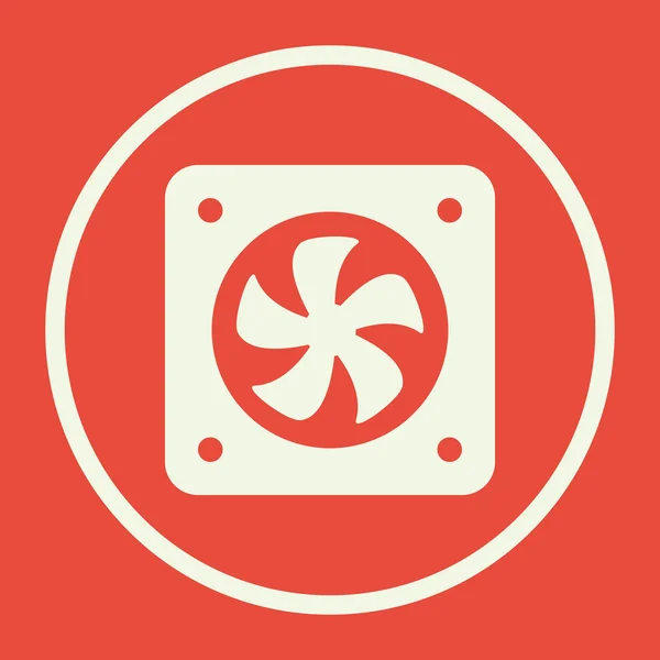 Icono del ventilador, símbolo del ventilador, ventilador vector, eps del ventilador, ventilador imagen, logotipo del ventilador, ventilador de piso, diseño de arte del ventilador, ventilador rojo — Vector de stock