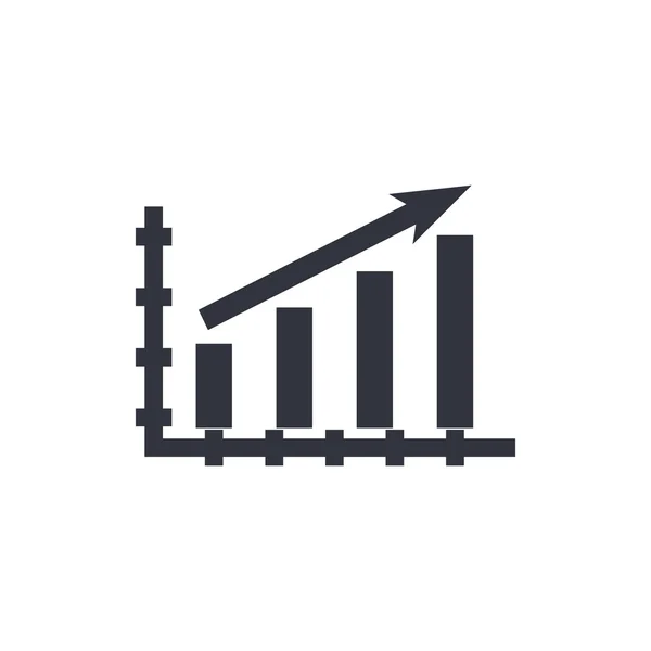 Statistiken nach oben Symbol, Statistiken nach oben Symbol, Statistiken nach oben Vektor, Statistiken nach oben eps, Statistiken nach oben Bild, Statistiken nach oben Logo, Statistiken nach oben flach, Statistiken nach oben Kunstdesign, Statistiken nach oben weiß — Stockvektor