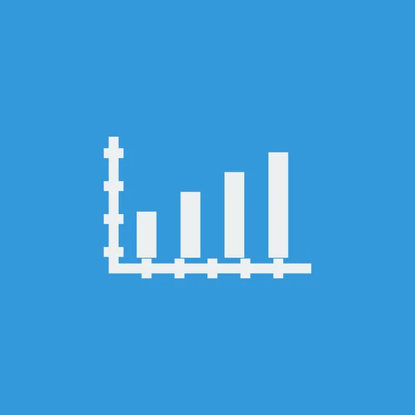 Icono del gráfico de barras, símbolo del gráfico de barras, vector del gráfico de barras, eps gráfico de barras, imagen del gráfico de barras, logotipo del gráfico de barras, gráfico de barras plano, diseño de arte gráfico de barras, gráfico de barras azul — Vector de stock