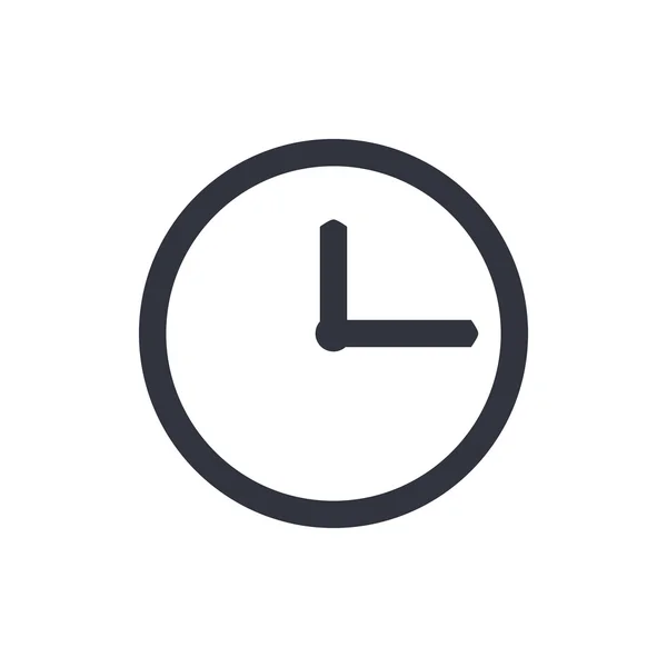 Icono del reloj, símbolo del reloj, vector del reloj, eps reloj, imagen del reloj, logotipo del reloj, reloj plano, diseño de arte reloj, blanco reloj — Archivo Imágenes Vectoriales