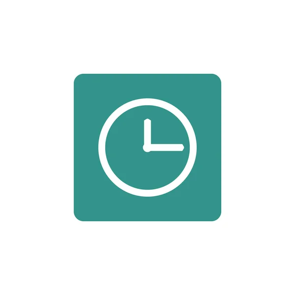 Icono del reloj, símbolo del reloj, vector del reloj, eps reloj, imagen del reloj, logotipo del reloj, reloj plano, diseño de arte reloj, verde reloj — Vector de stock