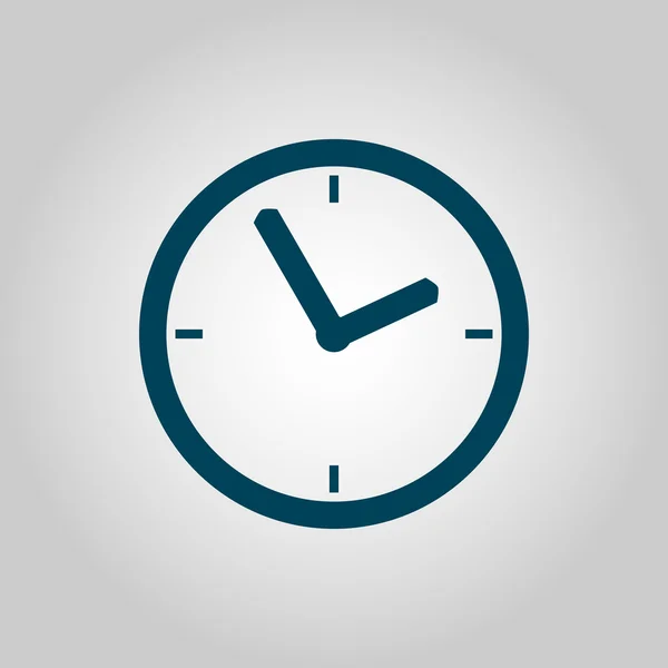 Clock icon, clock symbol, clock vector, clock eps, clock image, clock logo, clock flat, clock art design, clock grey — Stok Vektör