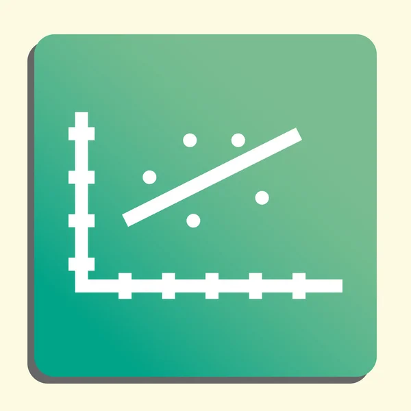 Pontdiagram ikonja, pontdiagram szimbóluma, pontdiagram vektorképe, pontdiagram EPS, pontdiagram-kép, pontdiagram embléma, pontdiagram, lapkák és pontdiagramok, pontdiagram, zöld — Stock Vector