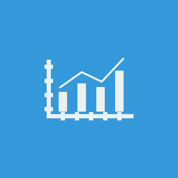 Growth stats icon, growth stats symbol, growth stats vector, growth stats eps, growth stats image, growth stats logo, growth stats flat, growth stats art design, growth stats blue — Stock Vector