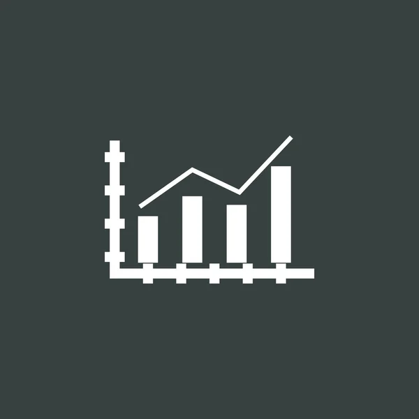 Growth stats icon, growth stats symbol, growth stats vector, growth stats eps, growth stats image, growth stats logo, growth stats flat, growth stats art design, growth stats dark — Stock Vector