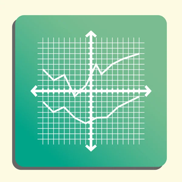 Rács chart ikon, rács diagram szimbólum, rács diagram vektor, rács ábra EPS, rács chart kép, rács diagram logo, rács diagram lakás, rács chart Art Design, rács chart zöld — Stock Vector