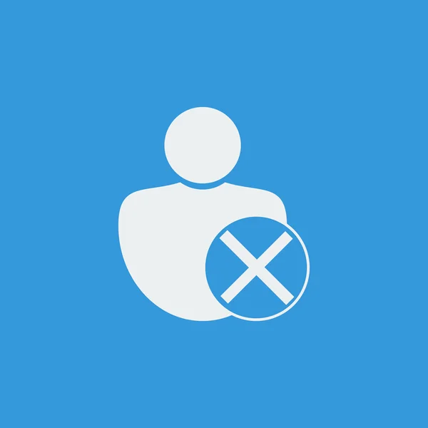 Felhasználó Mégse ikon, felhasználó Mégse szimbólum, felhasználó kilép vektor, felhasználó Mégse EPS, felhasználó Mégse kép, felhasználó Mégse embléma, felhasználó Mégse lakás, felhasználó Mégse Art Design, felhasználó Mégse kék — Stock Vector