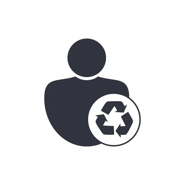 Recycling-Symbol, Recycling-Symbol, Recycling-Vektor, Recycling-Eps, Recycling-Bild, Recycling-Logo, Recycling flach, Recycling-Kunst-Design, Recycling weiß — Stockvektor