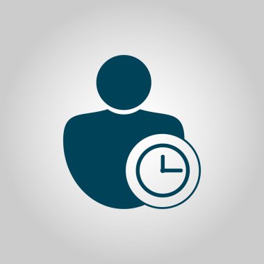 user time icon, user time symbol, user time vector, user time eps, user time image, user time logo, user time flat, user time art design, user time grey