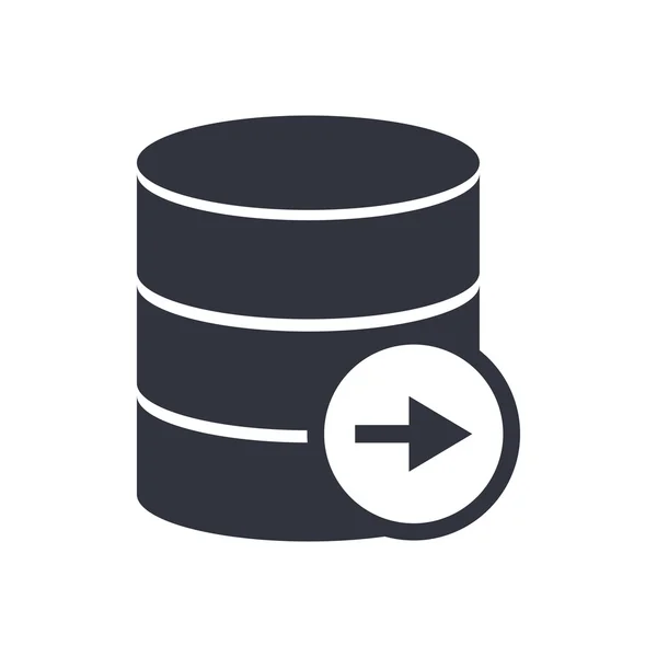 Datenbank rechts Symbol, Datenbank rechts eps10, Datenbank rechts Vektor, Datenbank rechts eps, Datenbank rechts App, Datenbank rechts jpg, Datenbank rechts web, Datenbank rechts flat, Datenbank rechts art — Stockvektor