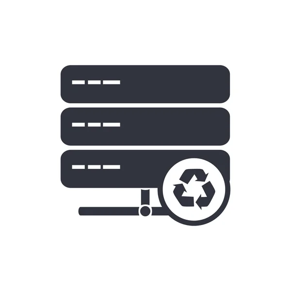 Icono de reciclaje del servidor, Eps10 de reciclaje del servidor, Vector de reciclaje del servidor, Eps de reciclaje del servidor, Aplicación de reciclaje del servidor, Jpg de reciclaje del servidor, Web de reciclaje del servidor, Plano de reciclaje del servidor, Arte de reciclaje del servidor — Vector de stock