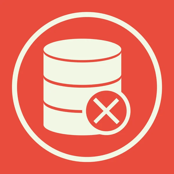 Database Cancel Icon, Database Cancel Eps10, Database Cancel Vector, Database Cancel Eps, Database Cancel App, Database Cancel Jpg, Database Cancel Web, Database Cancel Flat, Database Cancel Art — Stock Vector