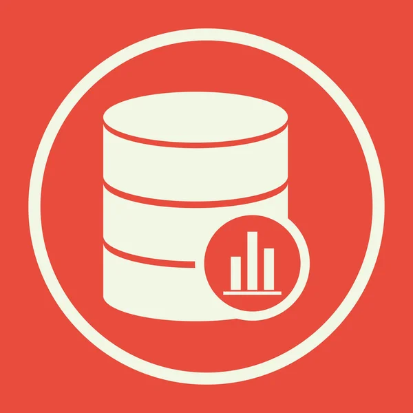 Datenbankstatistiken Symbol, Datenbankstatistiken eps10, Datenbankstatistiken Vektor, Datenbankstatistiken eps, Datenbankstatistiken app, Datenbankstatistiken jpg, Datenbankstatistiken web, Datenbankstatistiken flat, Datenbankstatistiken art — Stockvektor