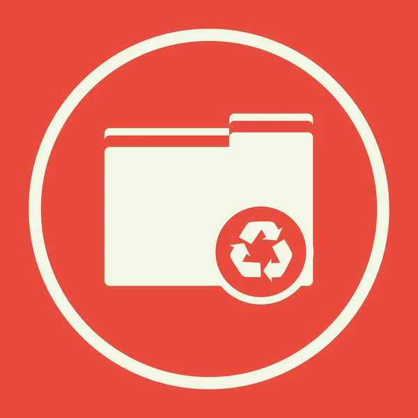 Icono de reciclaje de carpetas, Carpeta reciclaje Eps10, Carpeta reciclaje Vector, Carpeta reciclaje Eps, Carpeta reciclaje App, Carpeta reciclaje Jpg, Carpeta reciclaje Web, Carpeta reciclaje plano, Carpeta reciclaje arte — Vector de stock