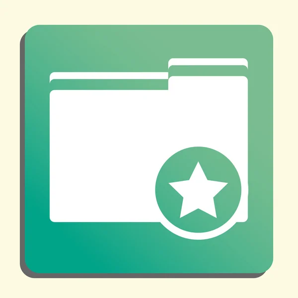 Folder Star Icon, Folder Star Eps10, Folder Star Vector, Folder Star Eps, Folder Star App, Folder Star Jpg, Folder Star Web, Folder Star Flat, Folder Star Art, Folder Star Ai, Folder Star Icon Path — Stock Vector