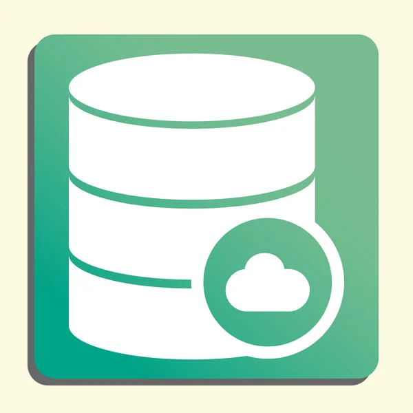 Datenbank Cloud Icon, Datenbank Cloud eps10, Datenbank Cloud Vektor, Datenbank Cloud eps, Datenbank Cloud App, Datenbank Cloud jpg, Datenbank Cloud Web, Datenbank Cloud Flat, Datenbank Cloud Art — Stockvektor
