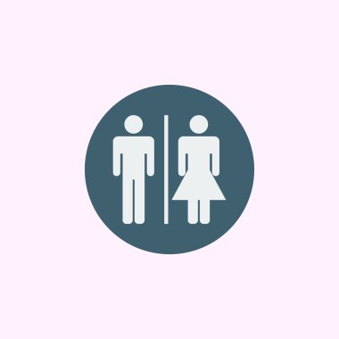 Wc simgesinin illüstrasyonu. Üstün Kaliteli Web Simgesi.