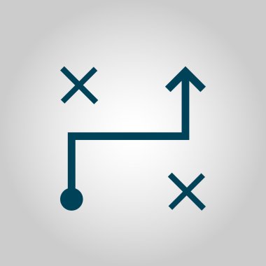 Makine Öğrenimi Karar Verme Simgesi İllüstrasyon. Üstün Kaliteli Web Simgesi.